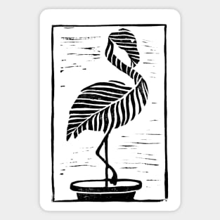 Flamingo Plant Magnet